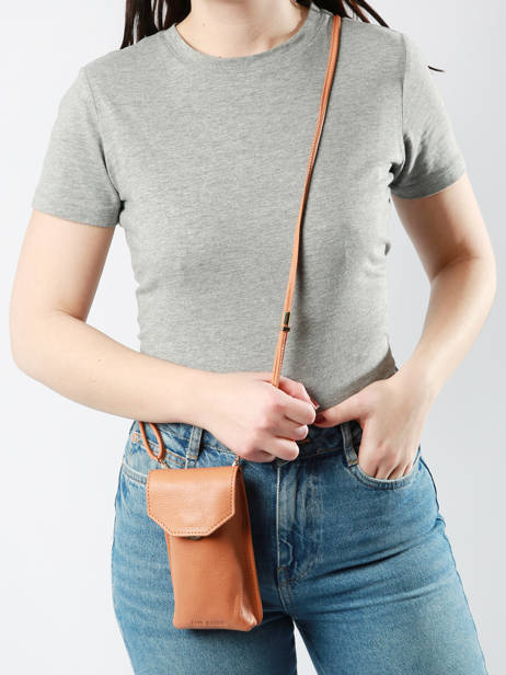 Etui Téléphone Eva Art Déco Cuir Paul marius Marron la suite art deco EVAART vue secondaire 1