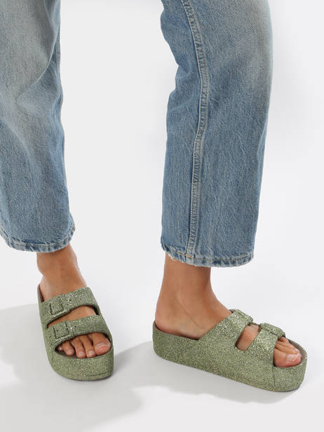 Claquettes Caipirinha Glitter Cacatoes Multicolore women CAIPIRIN vue secondaire 2