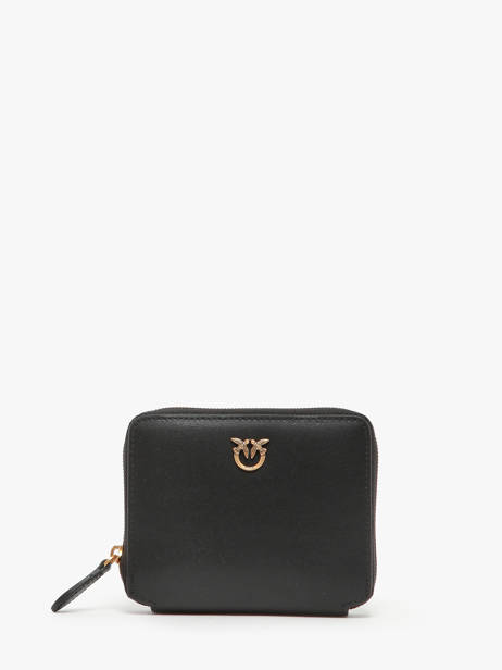 Portefeuille Love Bag Icon Cuir Pinko Noir love bag icon A0F1
