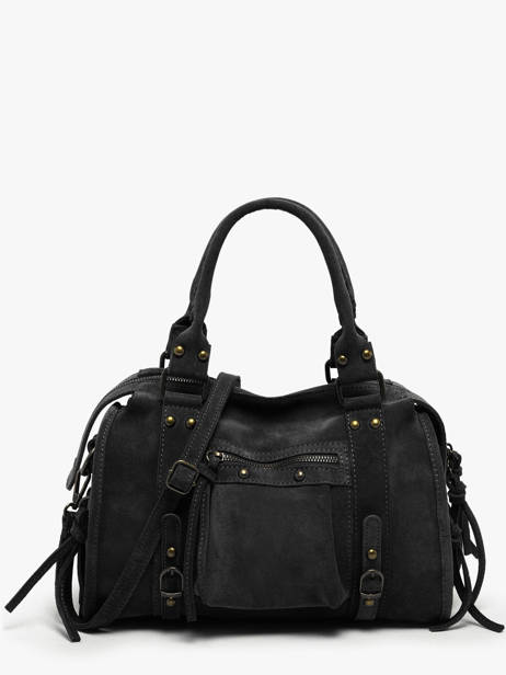 Sac Porté épaule Velvet Cuir Milano Noir velvet VE24094