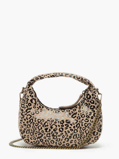 Sac Bandoulière Velvet Leopardo Cuir Milano Beige velvet leopardo VL24113 vue secondaire 4