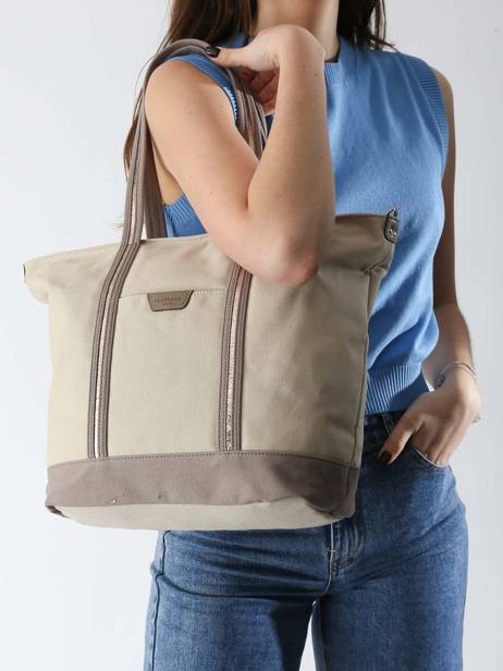 Sac Porté épaule A4 Kaya Toile Hexagona Beige kaya 5920056 vue secondaire 1