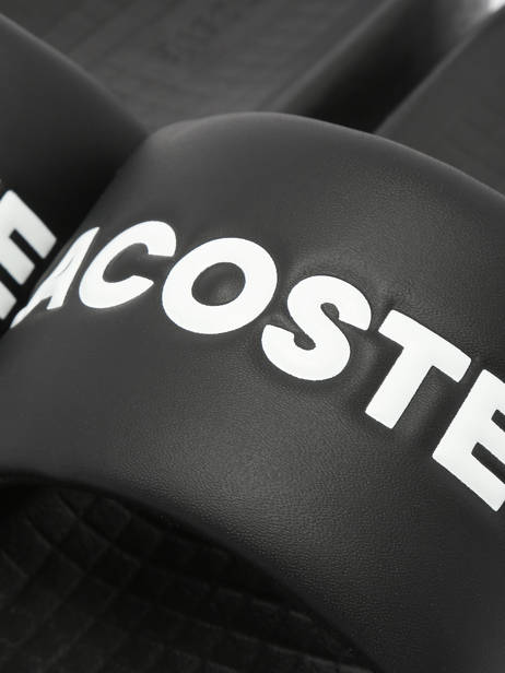 Claquettes Serve Lacoste Noir men 9CMA0022 vue secondaire 2