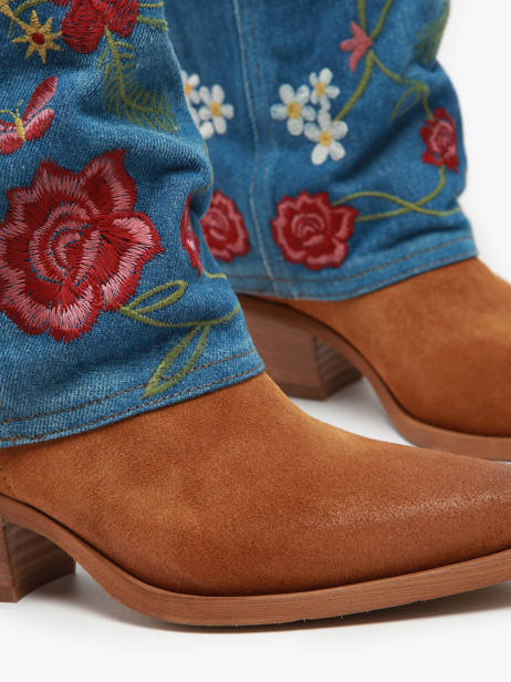 Santiags En Cuir Metisse Multicolore women DX2021 vue secondaire 3