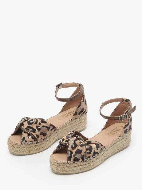 Sandales Talon Compensé Torgos Gaimo Beige women TORGOS vue secondaire 1