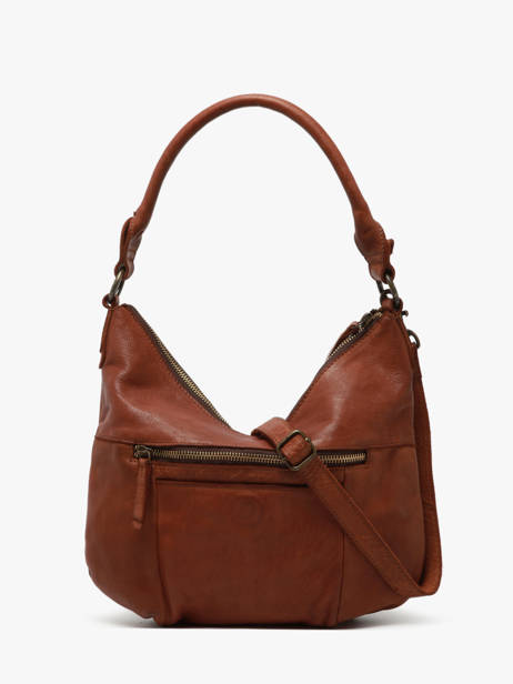 Sac Porté épaule Heritage Cuir Biba Marron heritage BT29 vue secondaire 4