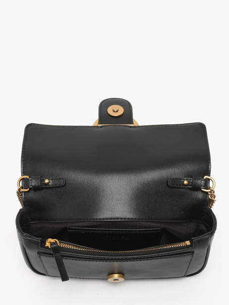 Sac Bandoulière Love Bag Icon Cuir Pinko Noir love bag icon A0F1 vue secondaire 3