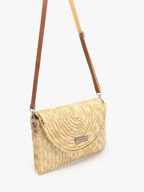 Sac Bandoulière Milos Paille Les tropeziennes Beige milos TZ03 vue secondaire 2