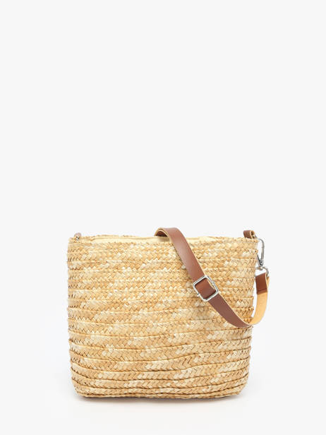 Sac Bandoulière Milos Paille Les tropeziennes Beige milos TZ04 vue secondaire 4