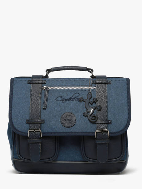 Cartable 2 Compartiments Cameleon Bleu vintage color CA146Q