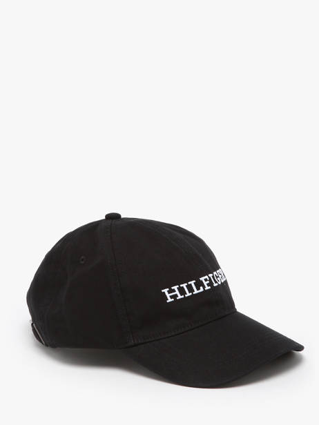 Casquette Tommy hilfiger Noir th monotype AM12154 vue secondaire 1