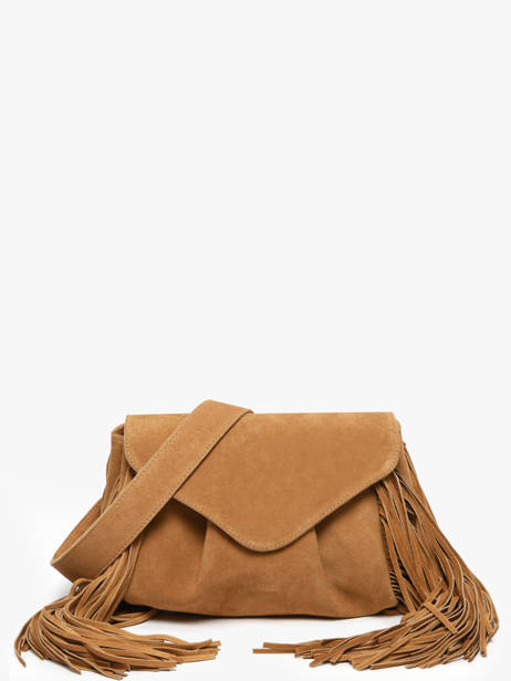 Sac Bandoulière Suzon M Folk Cuir Paul marius Marron folk SUZOMFOL