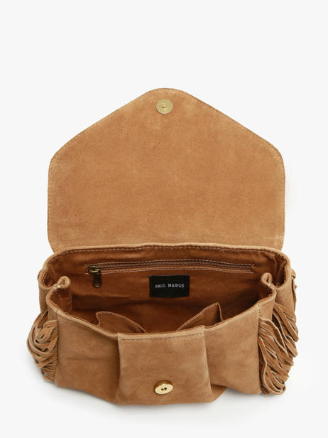 Sac Bandoulière Suzon M Folk Cuir Paul marius Marron folk SUZOMFOL vue secondaire 3