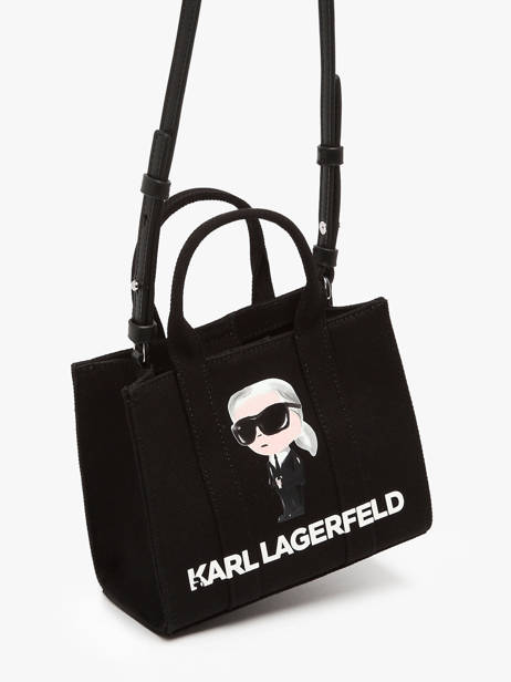 Sac Bandoulière K Ikon Coton Karl lagerfeld Noir k ikon A3W50109 vue secondaire 2