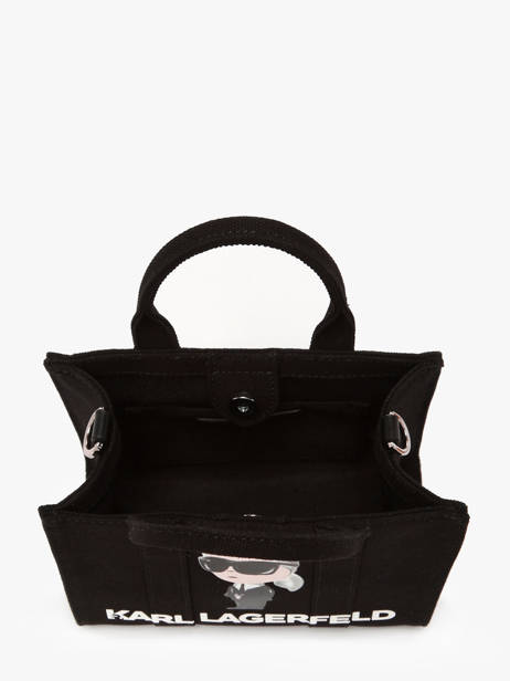 Sac Bandoulière K Ikon Coton Karl lagerfeld Noir k ikon A3W50109 vue secondaire 3