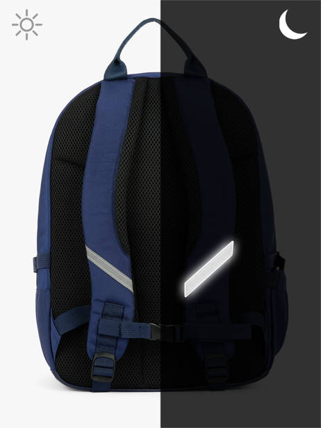 Sac à Dos 2 Compartiments Caramel et cie Bleu boheme FI vue secondaire 5