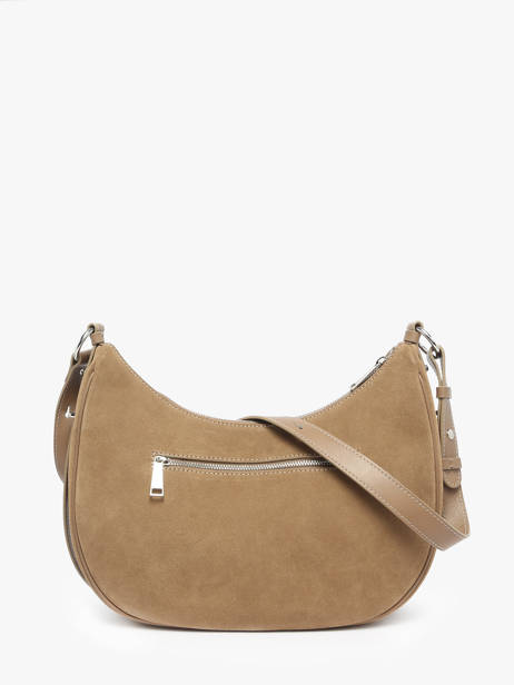 Sac Porté épaule Suede Cuir Lancaster Beige suede 82 vue secondaire 4