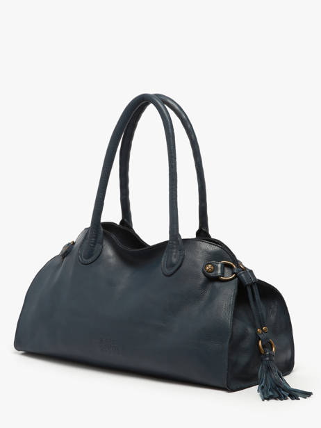 Sac Porté épaule Cow Cuir Basilic pepper Bleu cow BCOW84 vue secondaire 2