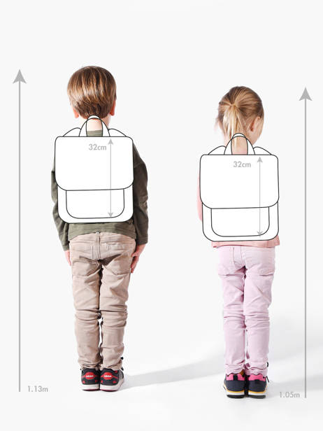 Mini Sac à Dos Vaiana Rose ocean sisters 78800640 vue secondaire 1