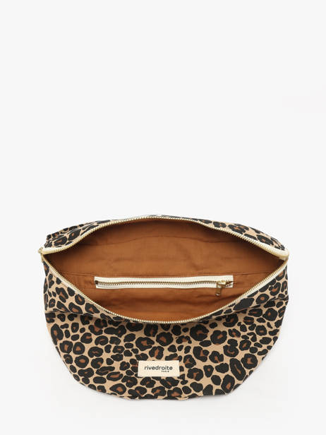 Le Sac Banane Custine Xl Coton Recyclé Rivedroite Marron forever wild CUSTXFOR vue secondaire 3