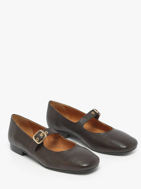 Ballerines En Cuir Aliwell Marron women A2715 vue secondaire 2