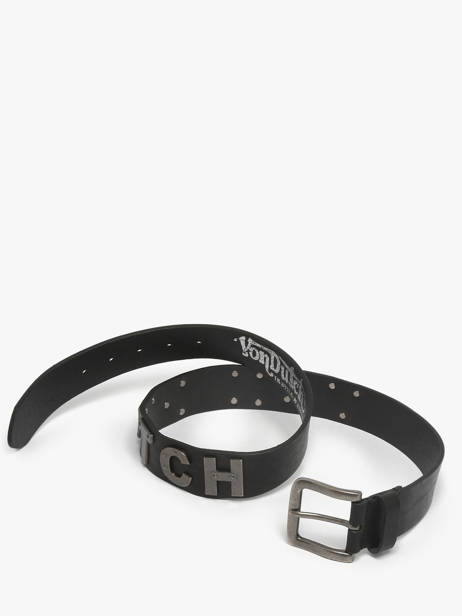Ceinture Homme Glory Cuir Von dutch Noir belt GLORY vue secondaire 2