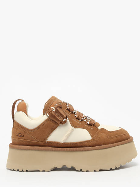 Sneakers Plateforme En Cuir Ugg Beige women 1171541