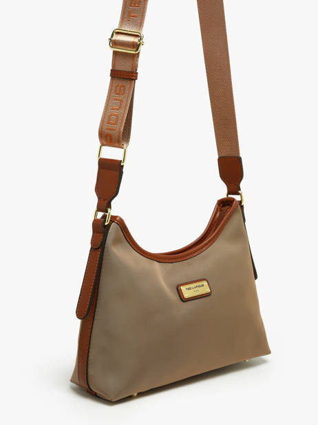 Sac Bandoulière Jamie Nylon Ted lapidus Beige jamie DU43504 vue secondaire 2