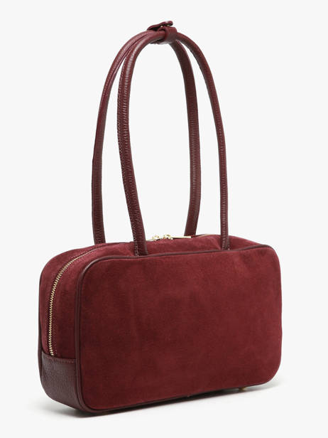 Sac Porté épaule Velvet Caviar Cuir Milano Rouge velvet caviar VC25093 vue secondaire 2