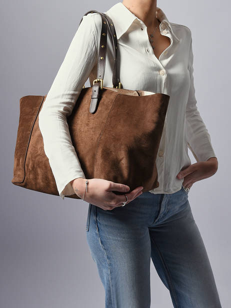 Sac Porté épaule Folk Light Cuir Gerard darel Marron folk light DCS45405 vue secondaire 1