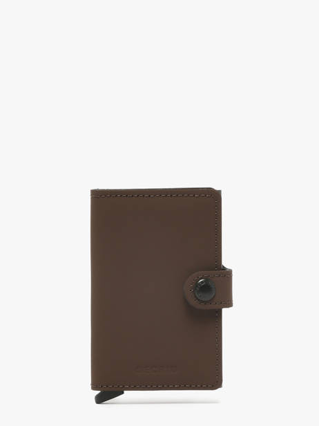 Porte-cartes Matte Cuir Secrid Marron matte MM