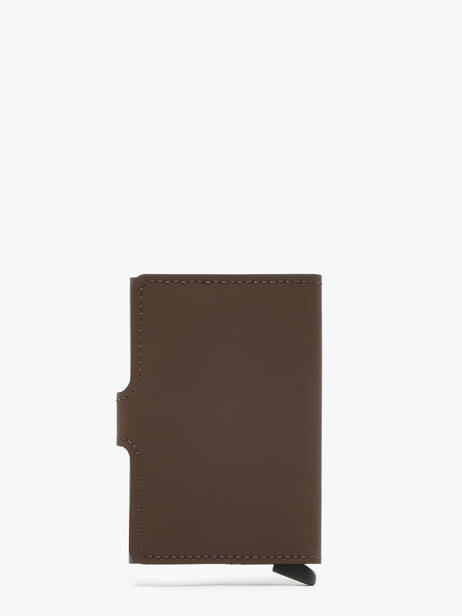 Porte-cartes Matte Cuir Secrid Marron matte MM vue secondaire 3