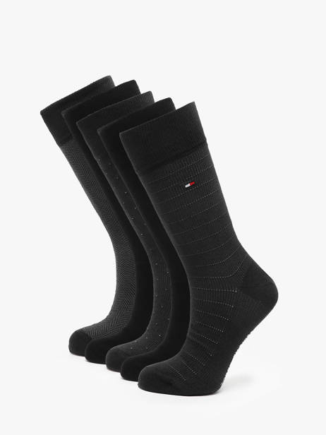Chaussettes Homme 5 Paires Boîte Cadeau Tommy hilfiger Noir socks 71235374