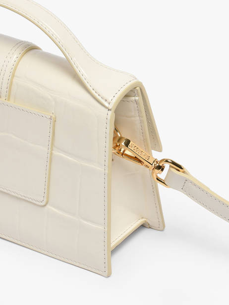 Sac Bandoulière D'occasion Grand Bambino Cuir Jacquemus Blanc second life 1567341 vue secondaire 3