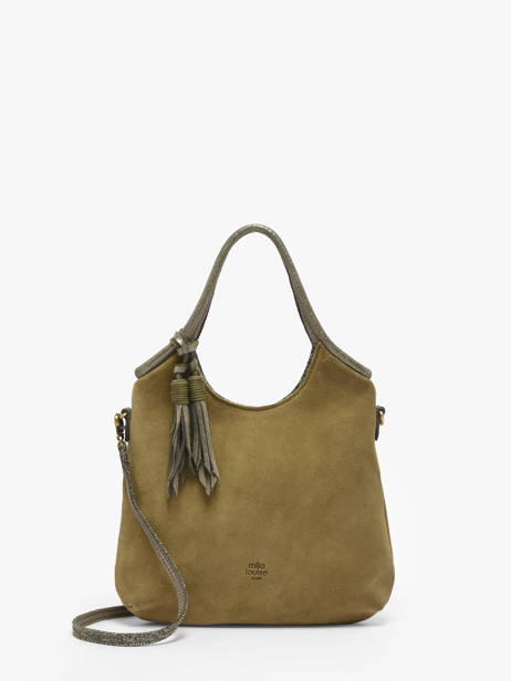 Sac Bandoulière Vintage Cuir Mila louise Beige vintage 23059V