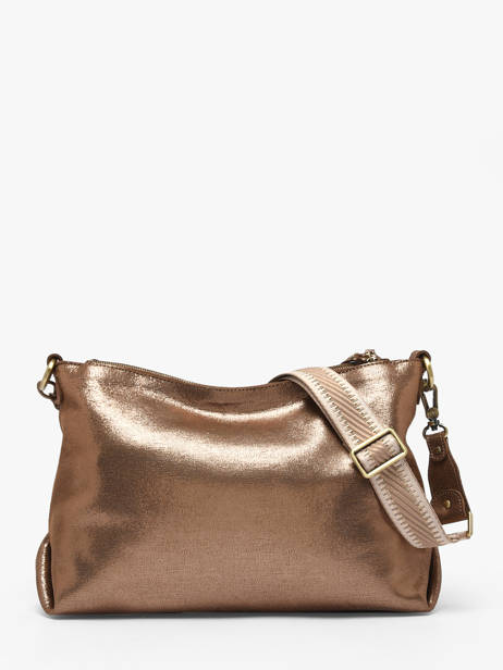 Sac Bandoulière Vintage Cuir Mila louise Marron vintage 3822RX vue secondaire 4