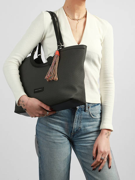 Sac Porté épaule Grigri Polyurethane David jones Noir grigri CM8380 vue secondaire 1