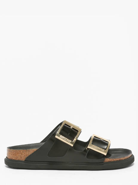 Mules Arizona Droplet En Cuir Birkenstock Noir women 1029353