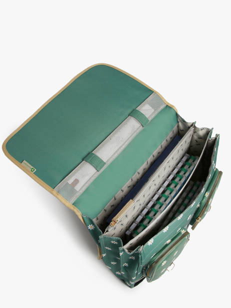 Cartable 3 Compartiments Cameleon Vert vintage fantasy PBVGCA41 vue secondaire 3