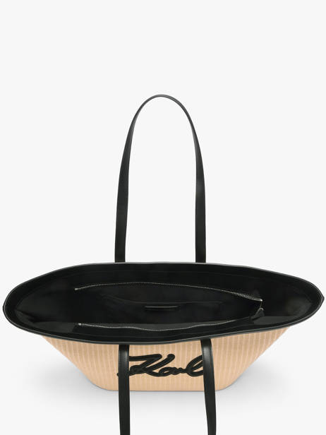 Sac Porté épaule K Signature Polyurethane Karl lagerfeld Beige k signature B2W30088 vue secondaire 3