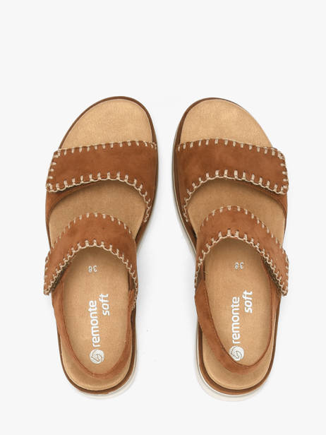 Sandales En Cuir Remonte Marron women 22 vue secondaire 3