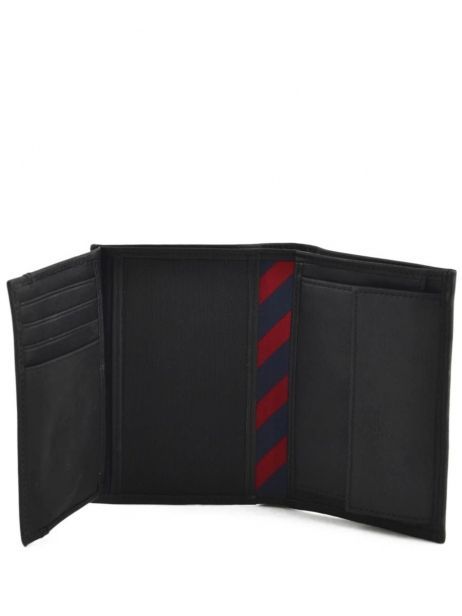 Portefeuille Johnson Cuir Tommy hilfiger Noir johnson AM00664 vue secondaire 3