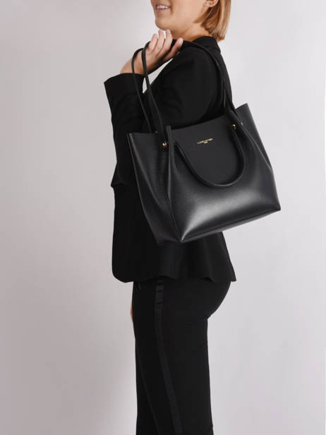 Sac Shopping Foulonne Double Cuir Lancaster Noir foulonne double louisa 20 vue secondaire 1