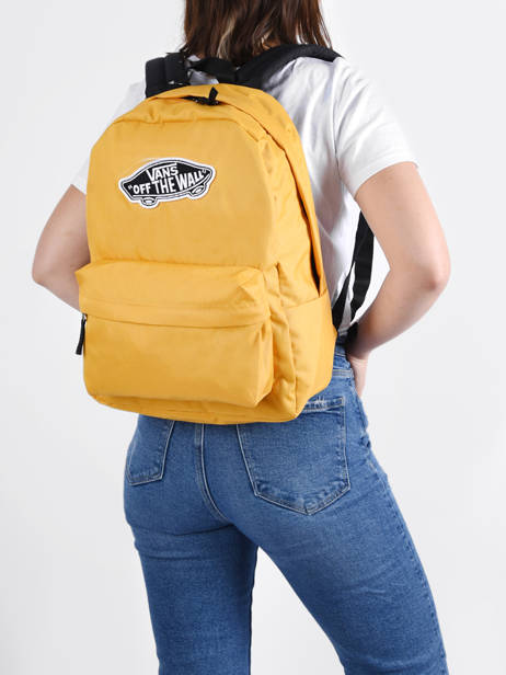 Sac à Dos 1 Compartiment Vans Jaune backpack VN0A3UI6 vue secondaire 3